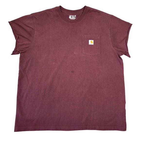 Carhartt Other - Carhartt Mens Red Heathered Pocket T Shirt Loose Fit 2XL Punk Grunge Workwear